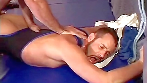 Mas splatteed and fucked by a strapon