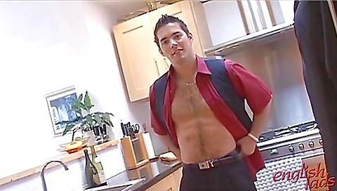 Sexy brunette hair is on the bed