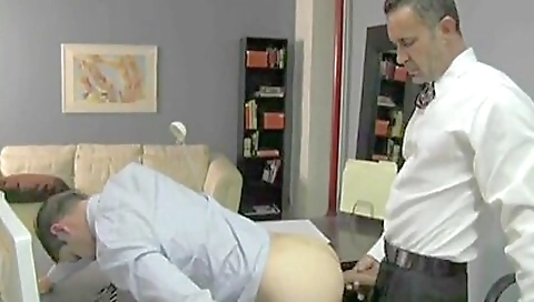 Teeny fucked and facial