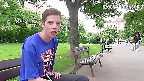 Cute brunette hair shows off her huge cock